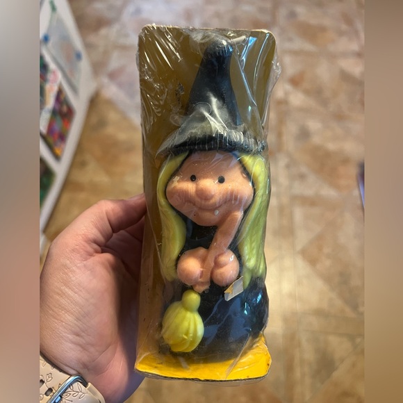 Suni Witch Candle Vintage Halloween - Picture 1 of 3